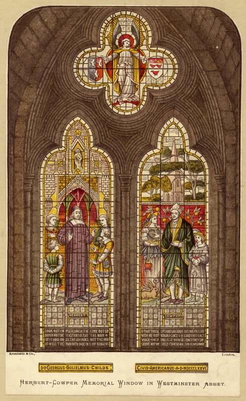 Janela de George Herbert e William Cowper, Abadia de Westminster, Londres de English School