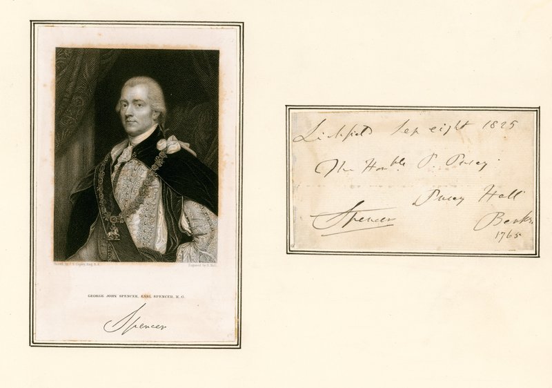 George John Spencer, Earl Spencer de English School