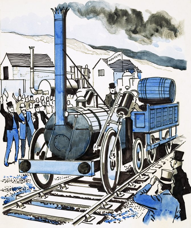 Foguete de George Stephenson de English School