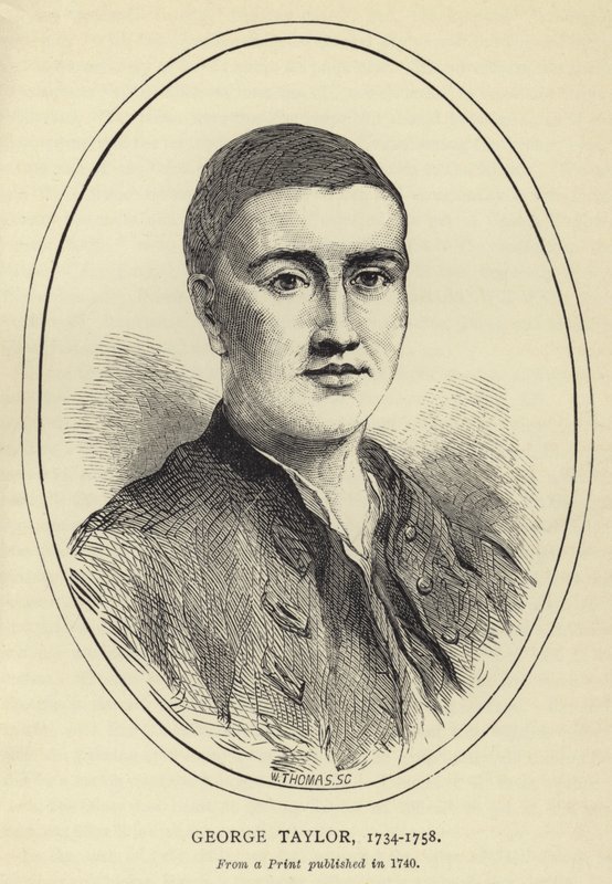 George Taylor, 1734-1758, de uma cópia publicada em 1740 de English School