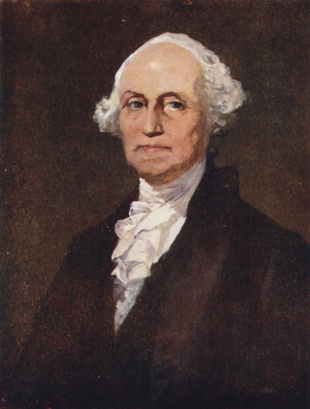 George Washington (cor litho) de English School