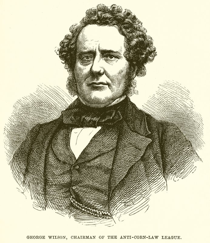 George Wilson, presidente da Liga Anti-Corn-Law de English School