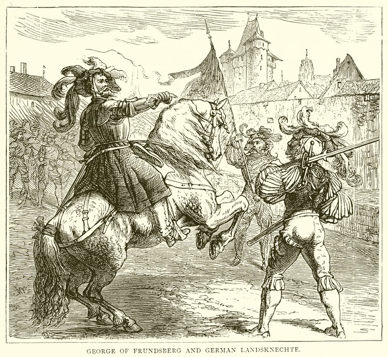George de Frundsberg e German Landsknechte de English School