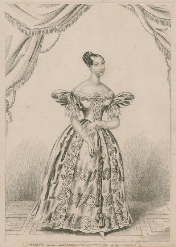 Giulietta Grisi, a célebre cantatriz da ópera de English School