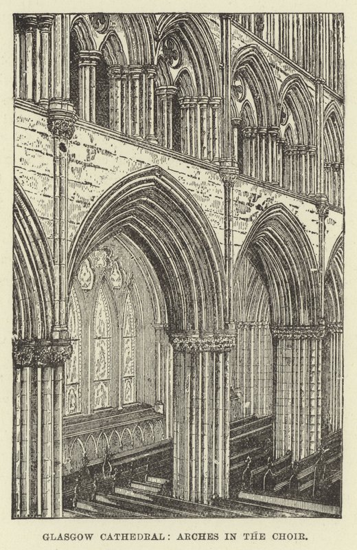 Catedral de Glasgow, arcos no coro de English School