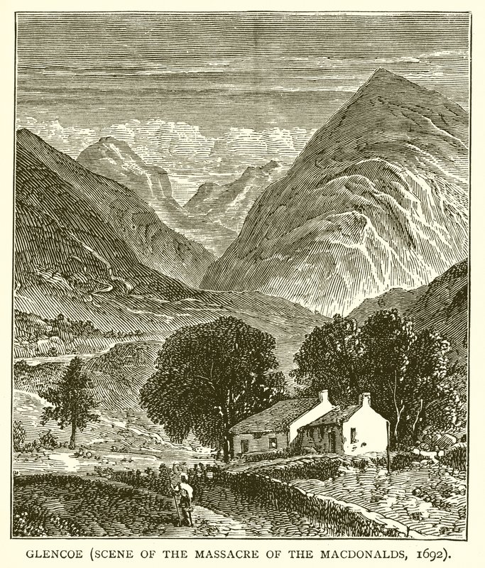 Glencoe (cena do massacre dos Macdonalds, 1692) de English School