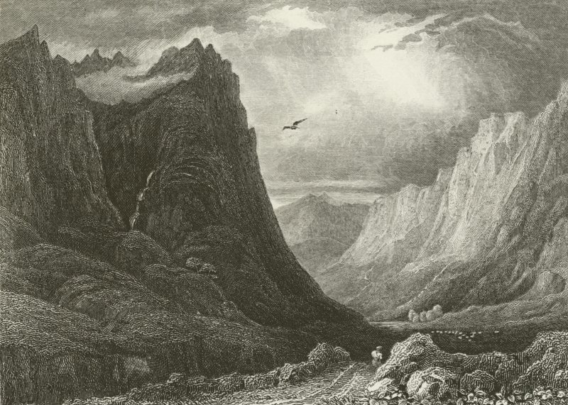 Glencoe, olhando para baixo o passe de English School