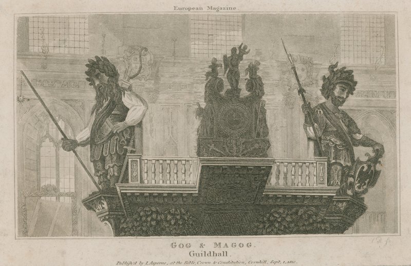 Gog e Magog, Guildhall, Londres de English School
