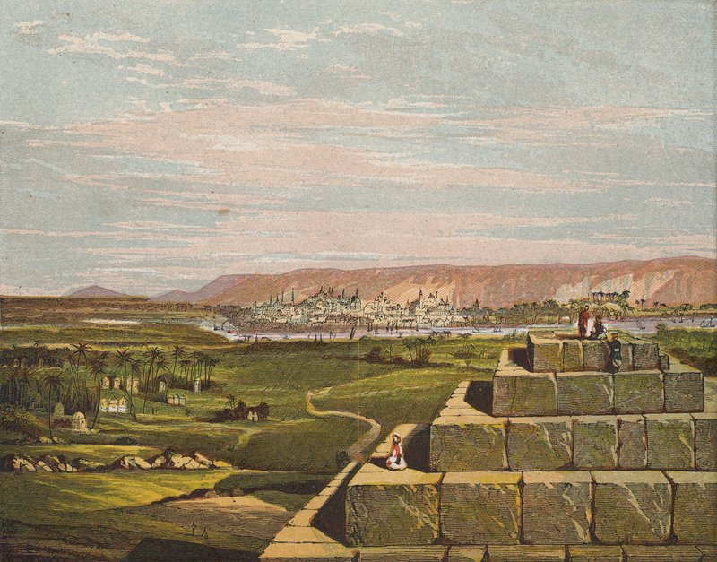 Gósen, Egipto (litografia a cores) de English School