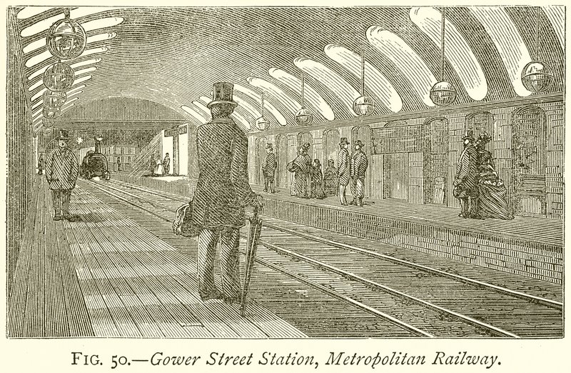 Estação Gower Street, Metropolitan Railway de English School