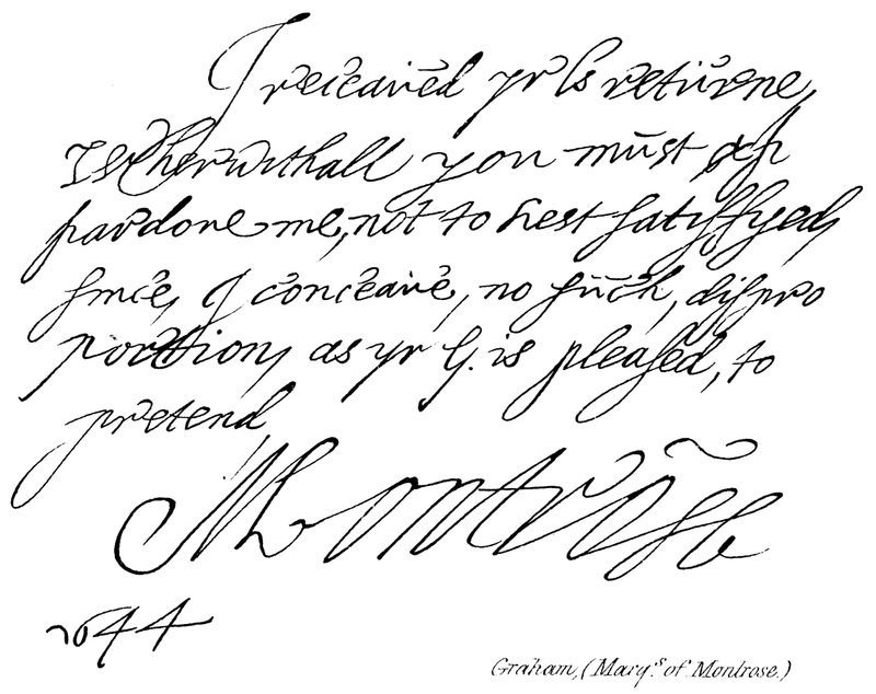 Graham, (Marqs of Montrose) de English School