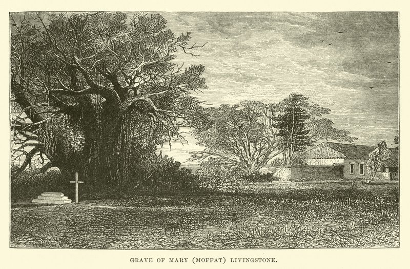 Túmulo de Maria (Moffat) Livingstone de English School