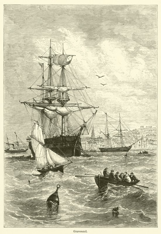 Gravesend (gravura) de English School