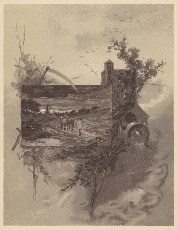Elegia de Gray (litografia) de English School