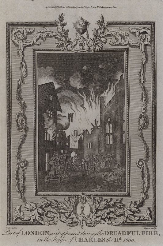 Grande incêndio de Londres, 1666 de English School