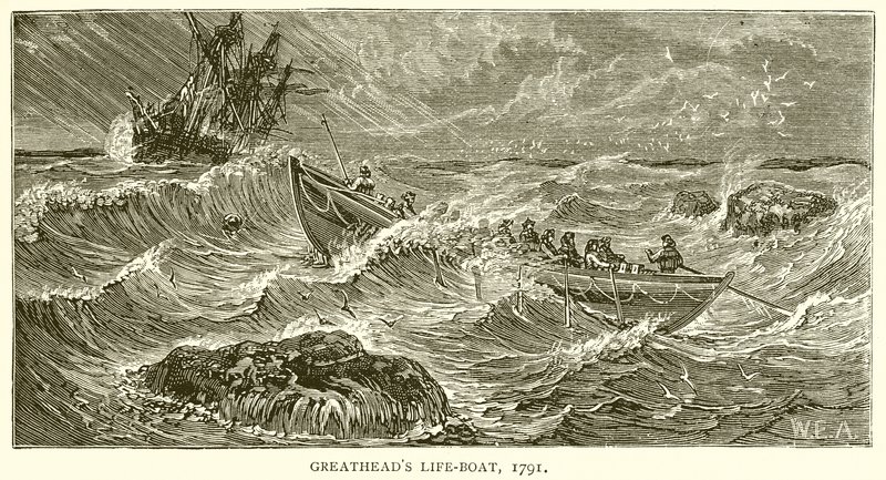 Barco salva-vidas de Greatheads, 1791 de English School