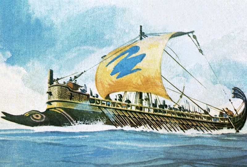 Navios de guerra gregos de English School