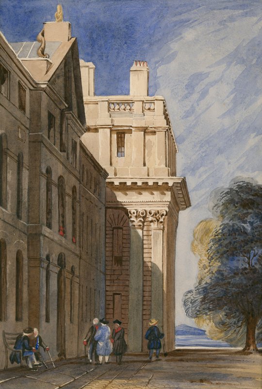 Greenwich Hospital, Londres (wc no papel) de English School