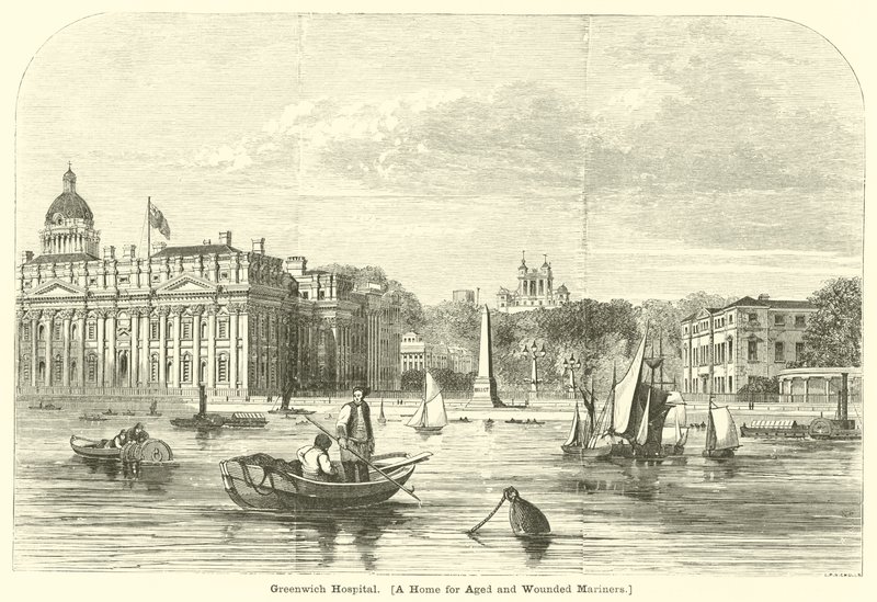 Greenwich Hospital, um lar para navegantes idosos e feridos de English School