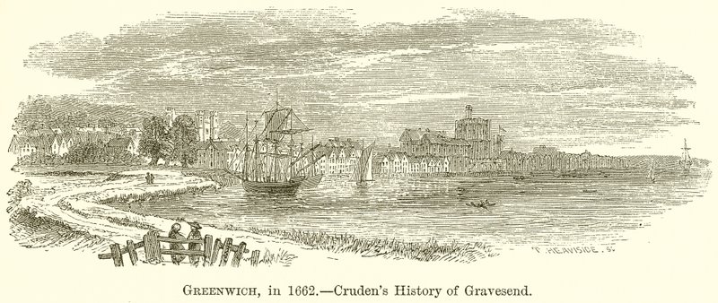Greenwich, em 1662 .-- Crudens History of Gravesend de English School