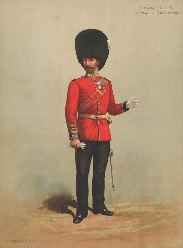 Guardas Granadeiros, Oficial, Ordem de Revisão de English School