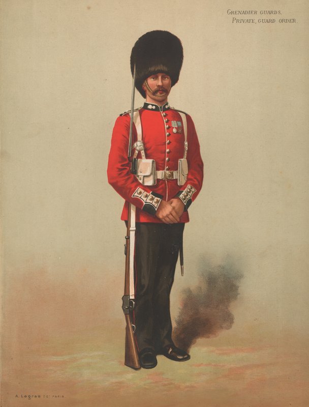Guardas Granadeiros, Privados, Ordem de Guarda de English School