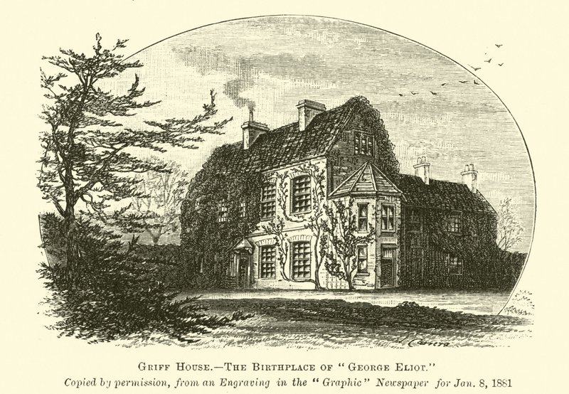 Griff House, o local de nascimento de George Eliot de English School