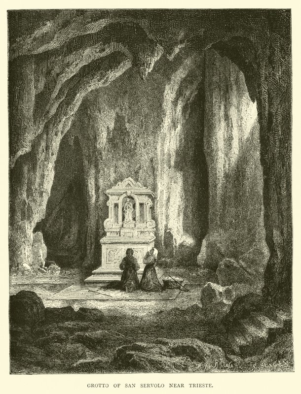 Gruta de San Servolo perto de Trieste de English School