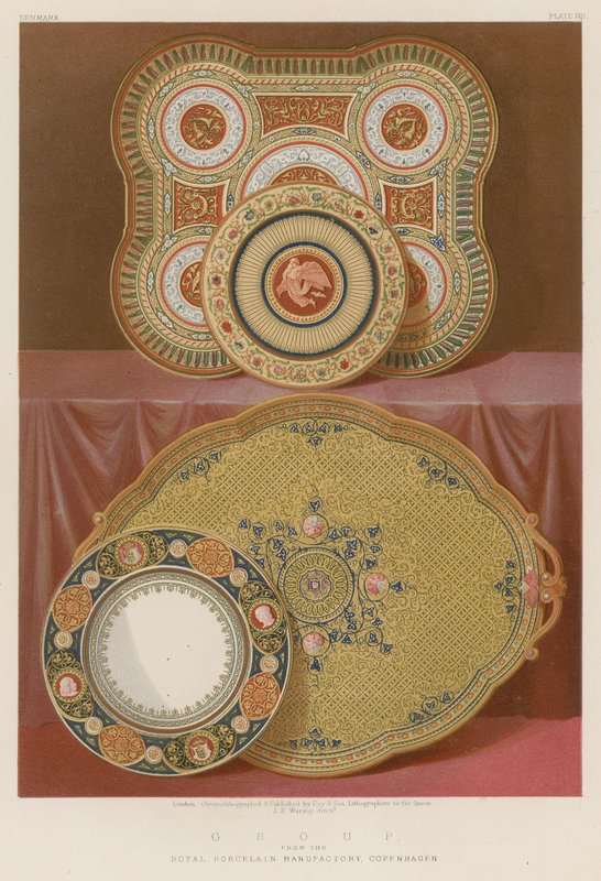 Grupo de The Royal Porcelain Manufactory, Copenhagen de English School