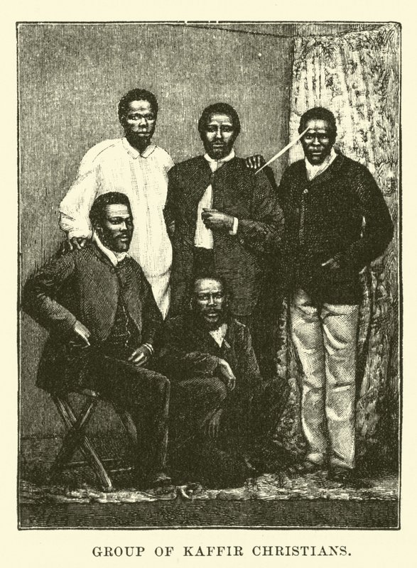 Grupo de cristãos kaffir de English School