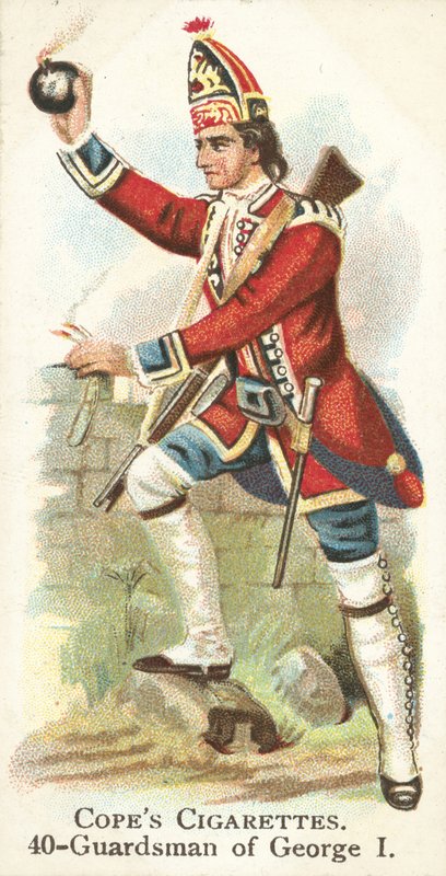 Guarda, Rei Jorge III (chromolitho) de English School