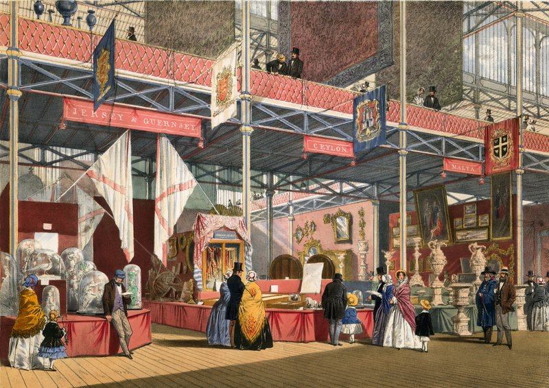 Guerney e Jersey, Malta e Ceilão, Grande Exposição, 1851 de English School