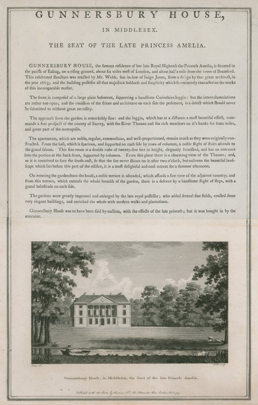 Gunnersbury House, Middlesex, sede da falecida princesa Amelia de English School