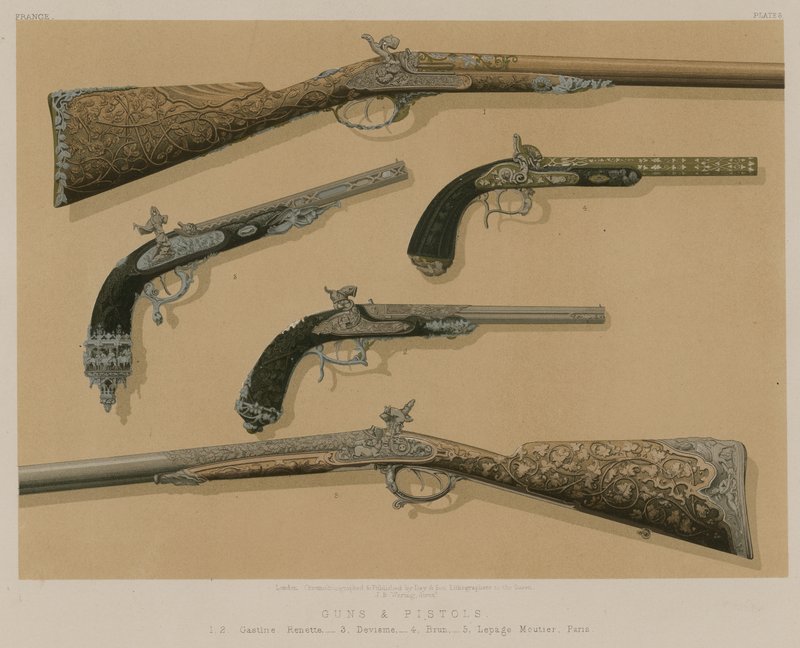Armas e pistolas de English School
