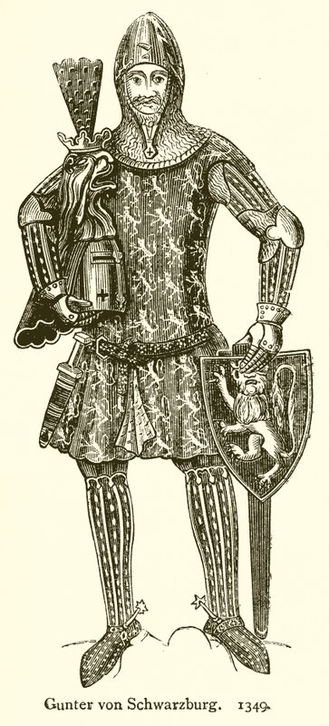 Gunter von Schwarzburg. 1349 de English School