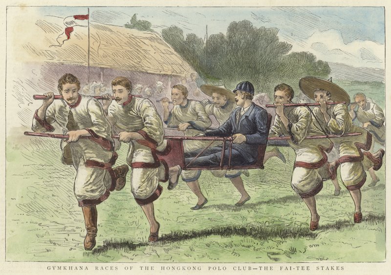 Corridas de gincana do clube de polo de Hong Kong de English School