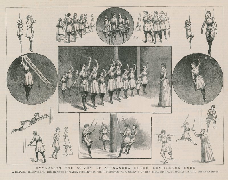 Ginásio para mulheres na Alexandra House de English School