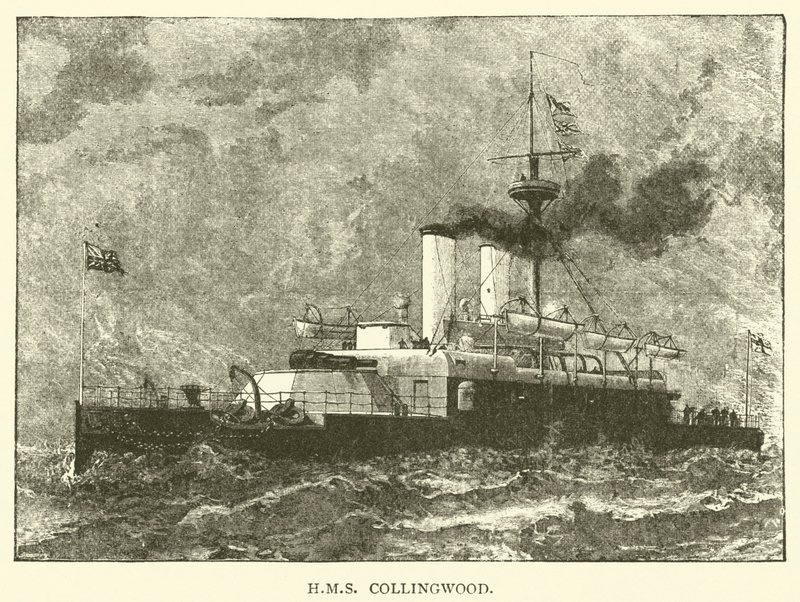HMS Collingwood (gravura) de English School