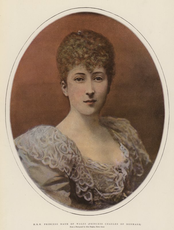 H R H Princesa Matilde do País de Gales, Princesa Carlos da Dinamarca (cor litho) de English School