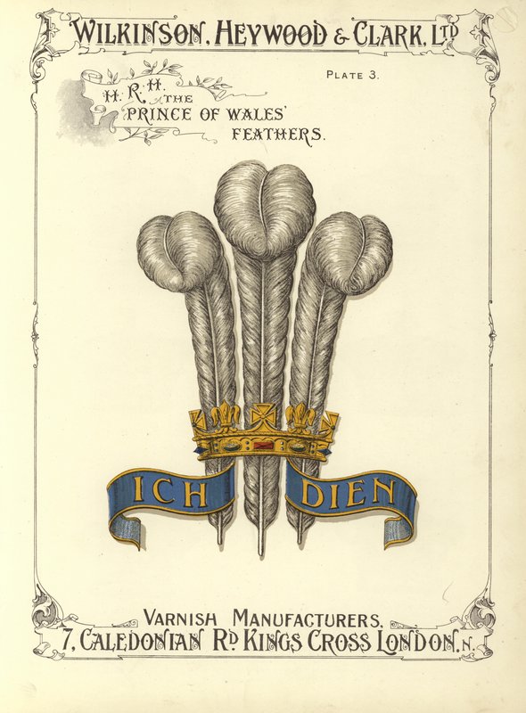 H R H as penas do Príncipe de Gales (chromolitho) de English School