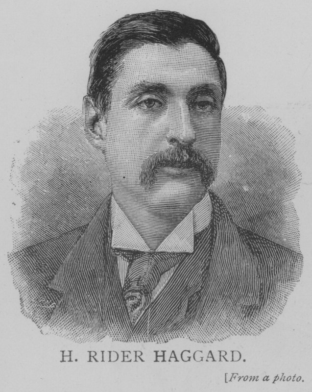 H Rider Haggard (gravura) de English School
