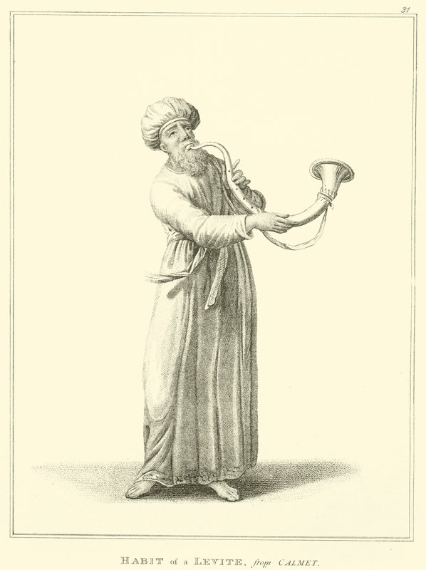 Hábito de um levita, de Calmet (gravura) de English School
