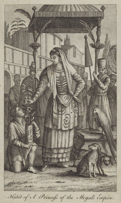Hábito de uma princesa do império mongol de English School
