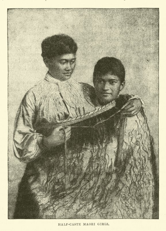 Meninas maori de meia casta de English School
