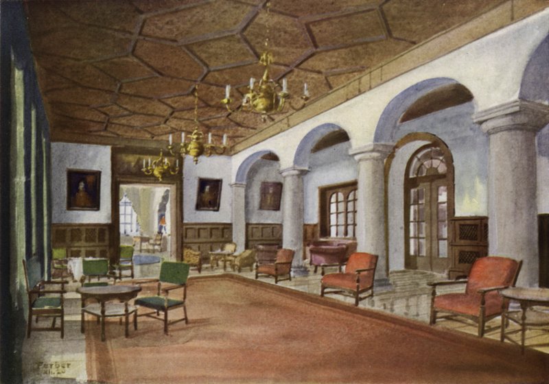 Salão num Hotel (cor litho) de English School