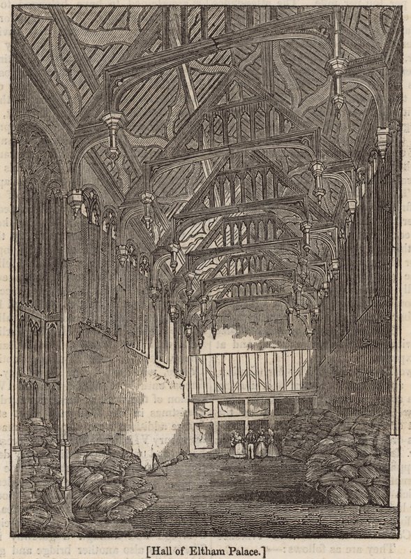 Salão do Palácio de Eltham, Kent de English School