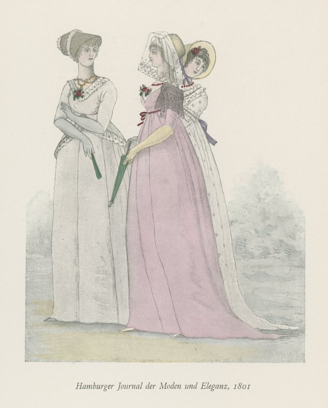 Jornal de Hamburgo de moda e elegância, 1801 de English School