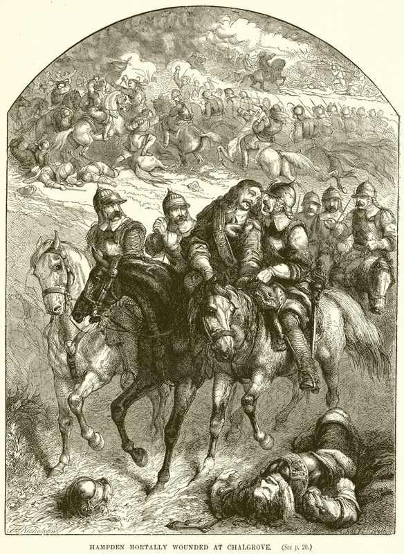 Hampden Mortally ferido em Chalgrove de English School