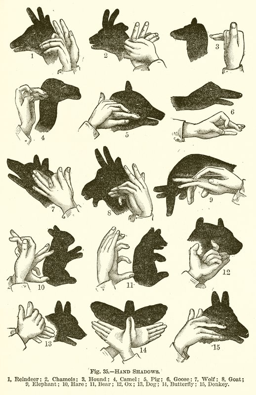 Sombras da mão de English School
