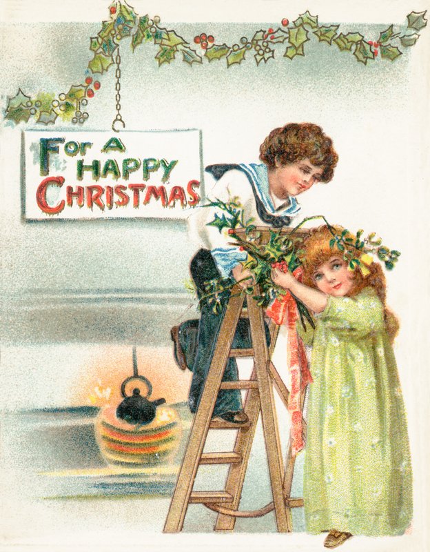 Guarnições de Natal, Cartão de Natal de English School
